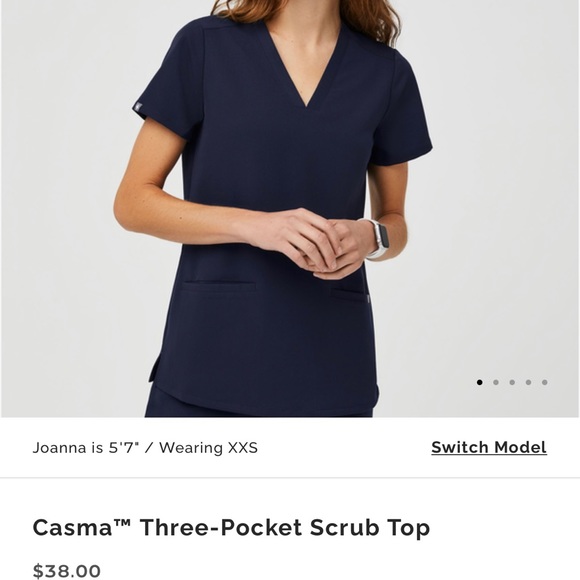 Figs Casma Three Pocket Scrub Top - Picture 3 of 3